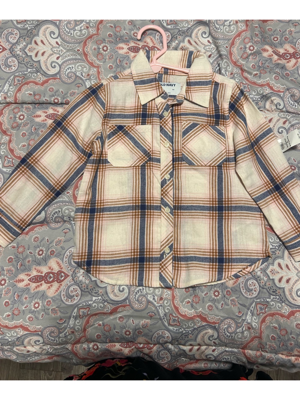 Girls plaid shirt
